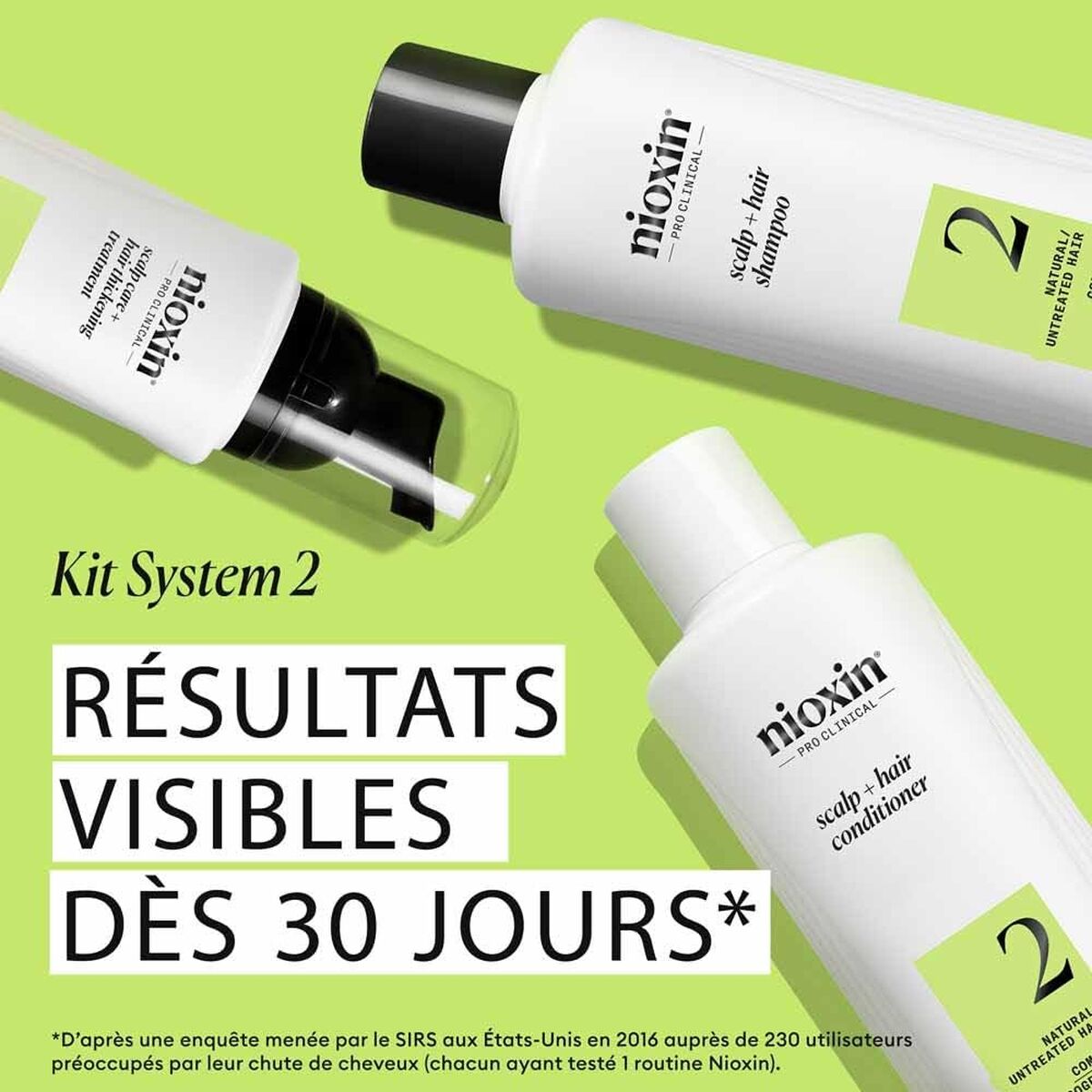 Nioxin System 2 - Routine Anti-Chute & Densité pour Cheveux Fins